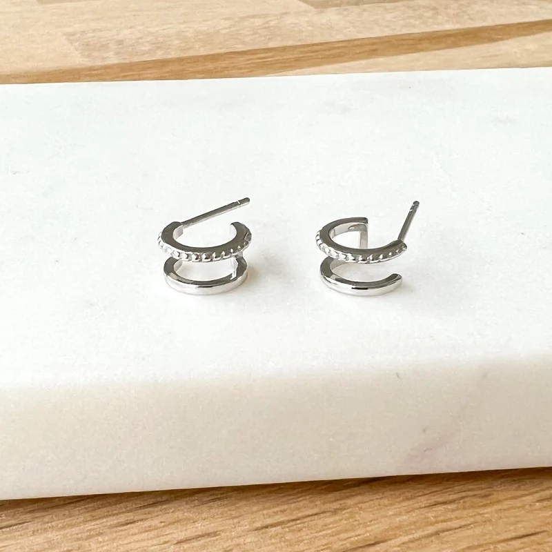 Boucles d'oreilles "Donia" argent