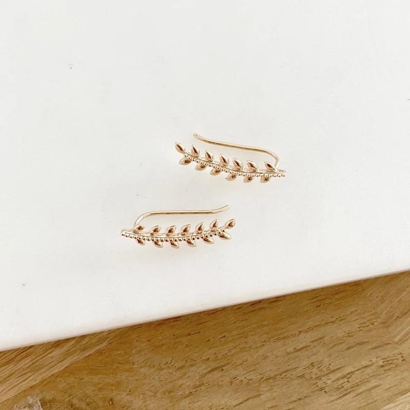 Boucles d'oreilles "Oriane" plaqué or