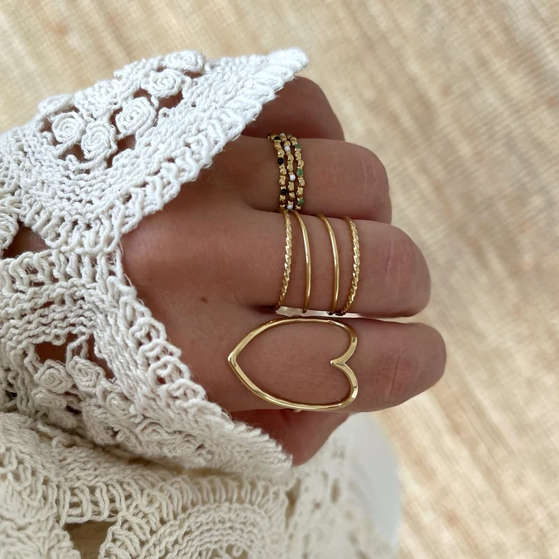 Bague "Mandy" acier