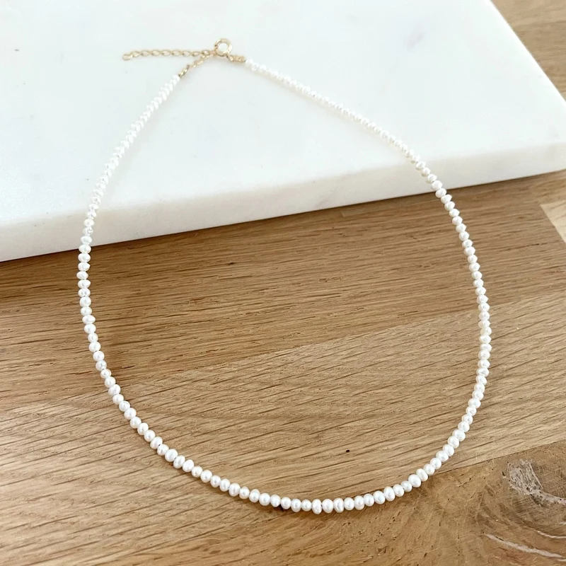Collier "Pearl" plaqué or