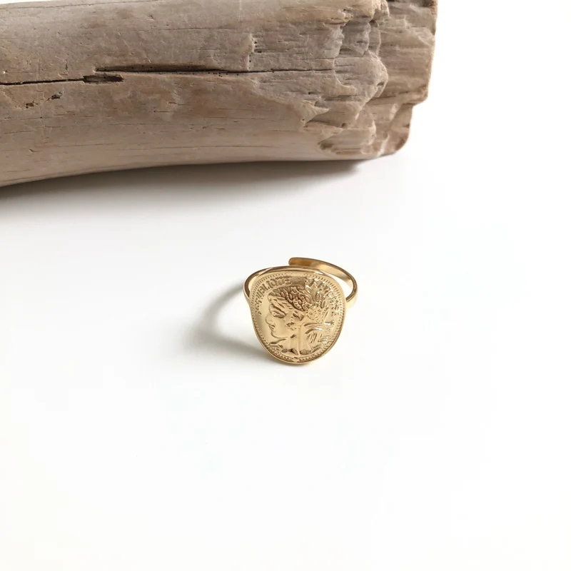 Bague "Pièce" acier