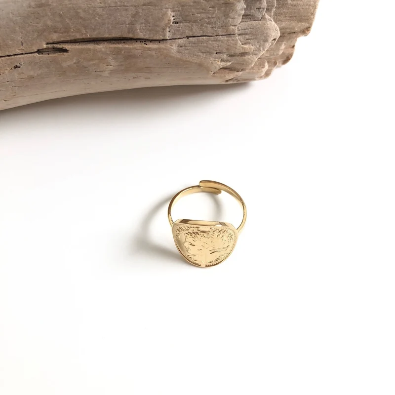 Bague "Pièce" acier