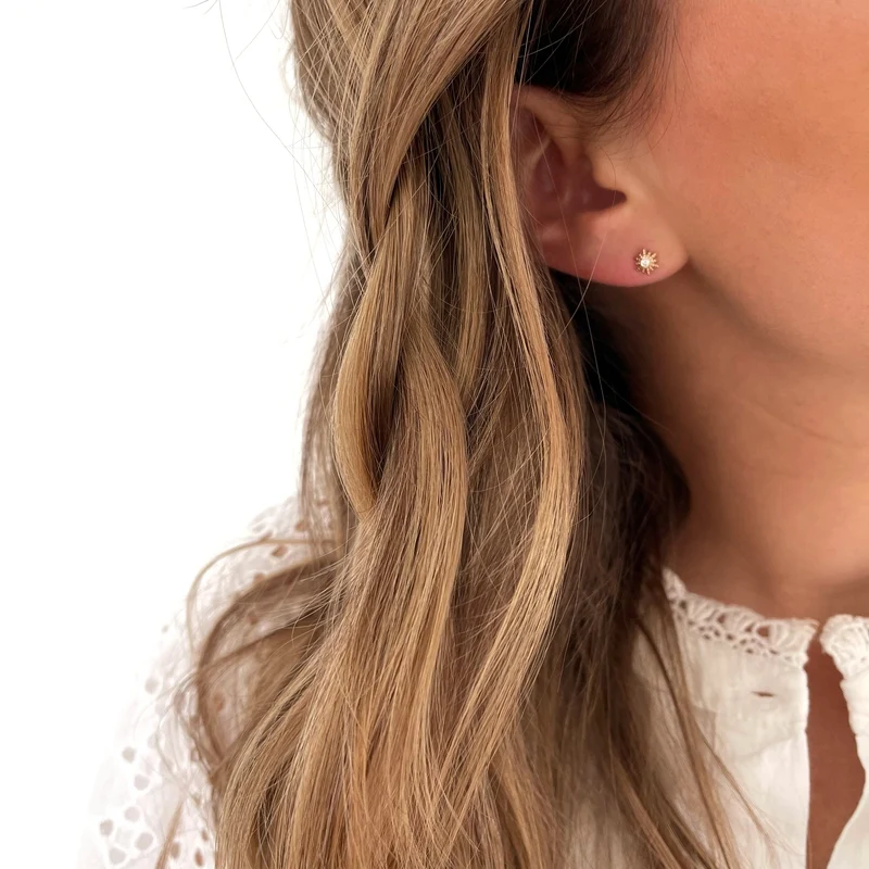Boucles d'oreilles "Sunny" plaqué or