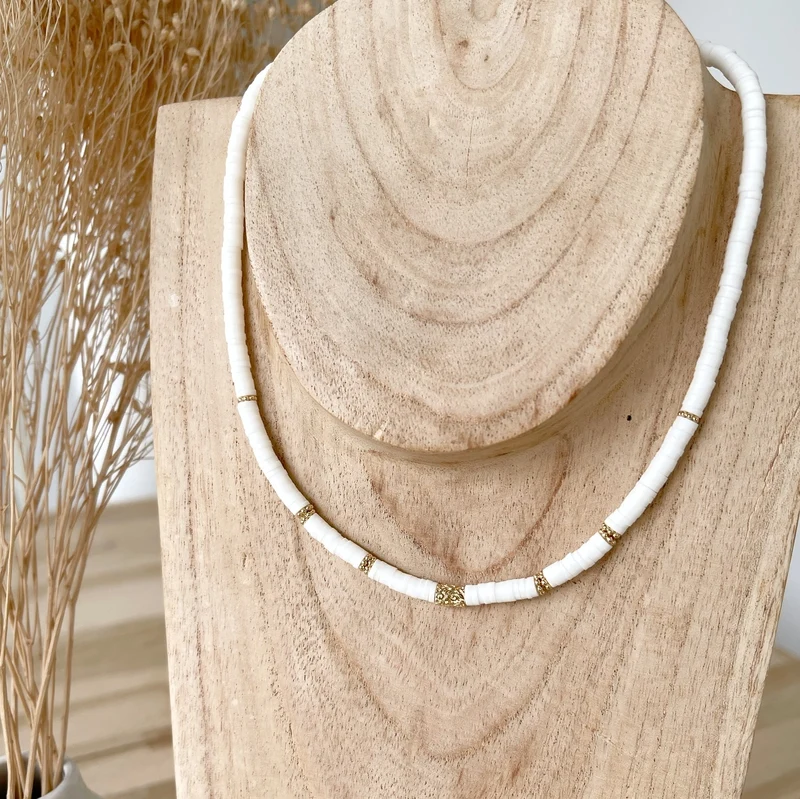 Collier "Heida" plaqué or