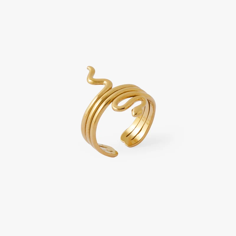 Bague serpent Acier