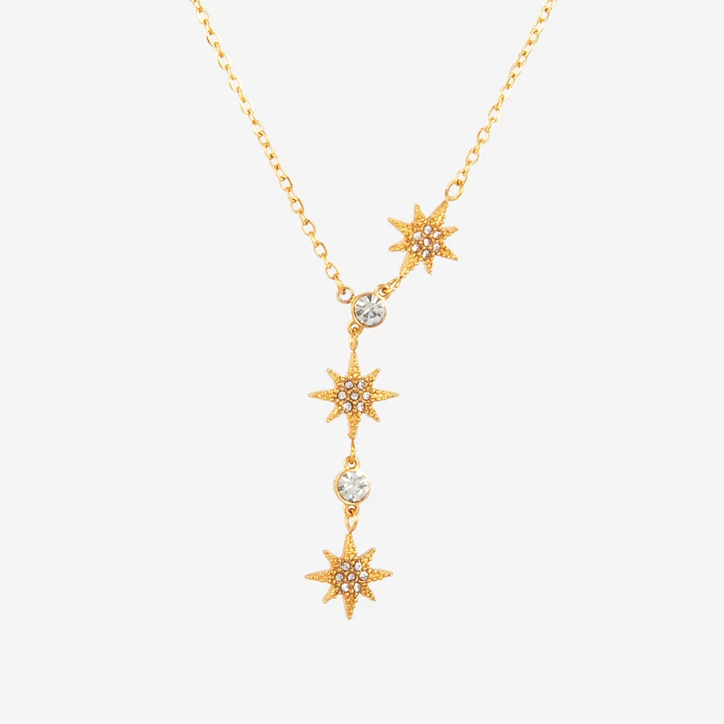 Collier étoile strass