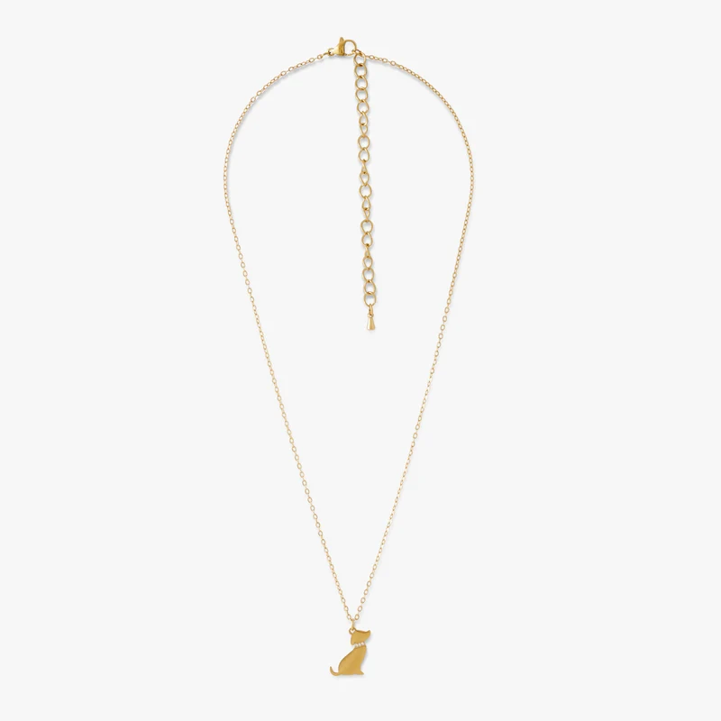 Collier pendentif chien Acier