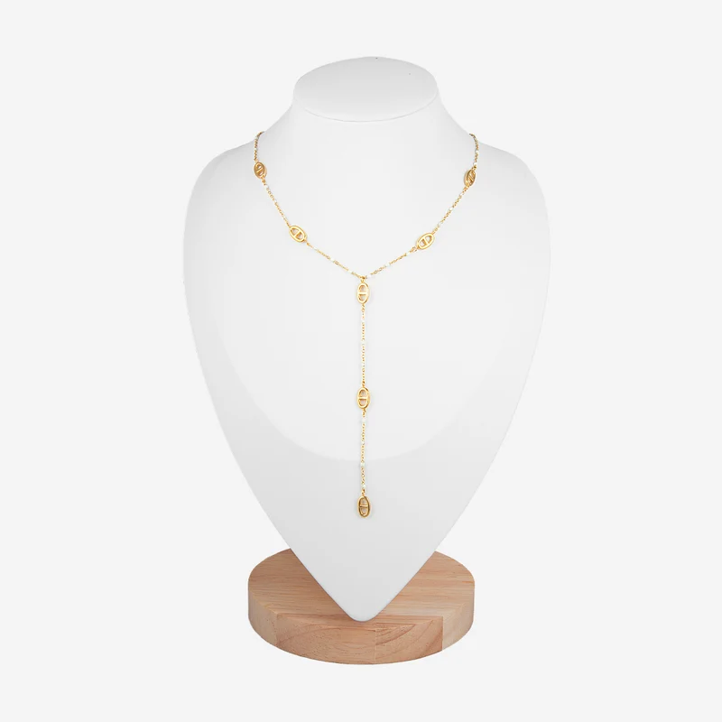Collier en Y avec pampilles