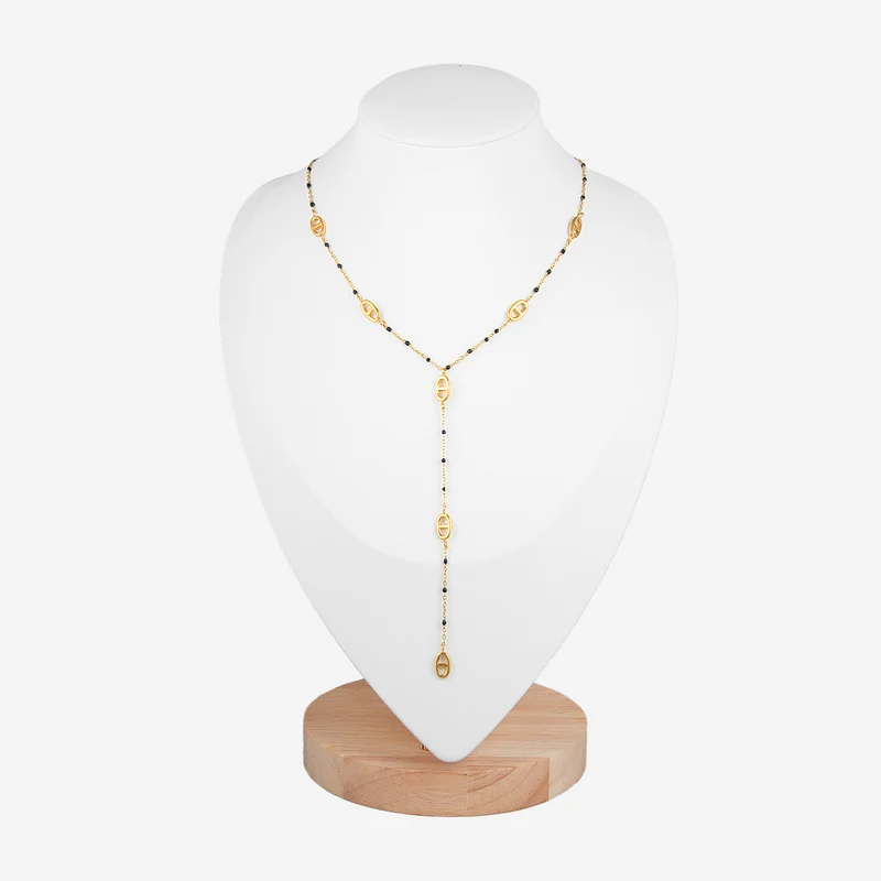 Collier en Y avec pampilles