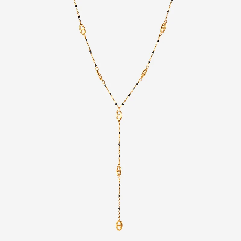 Collier en Y avec pampilles