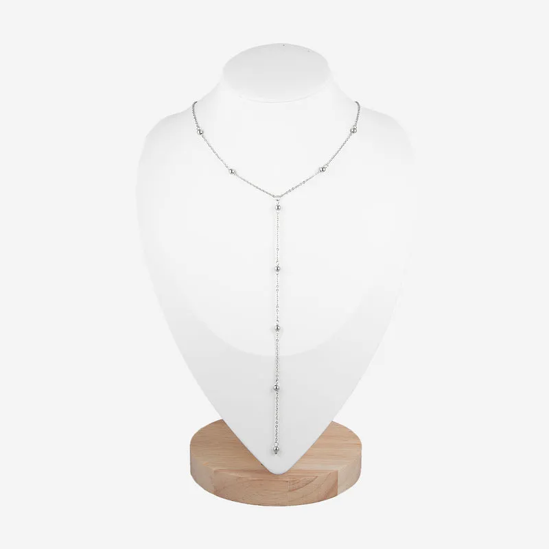 Collier en Y pampilles boules
