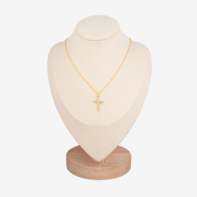 Collier croix en Cristal