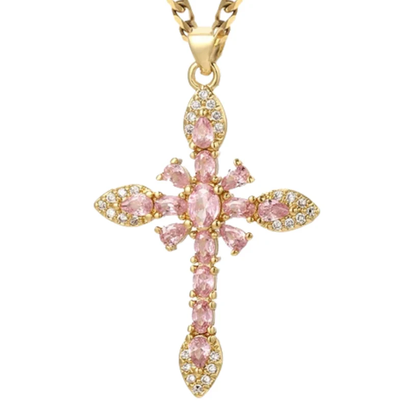 Collier Croix Gothique Femme