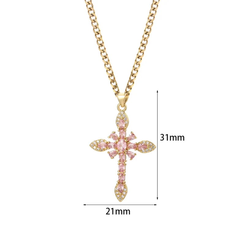 Collier Croix Gothique Femme