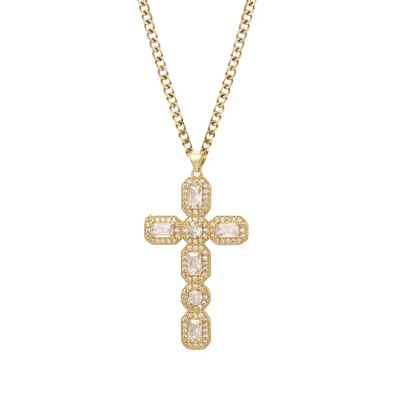 Collier Croix Blanche