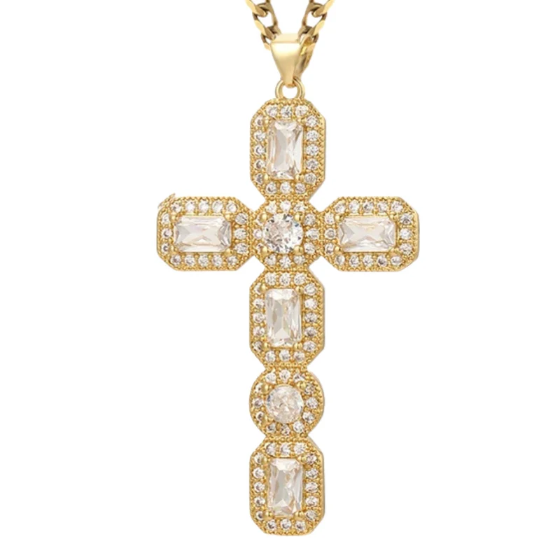 Collier Croix Blanche