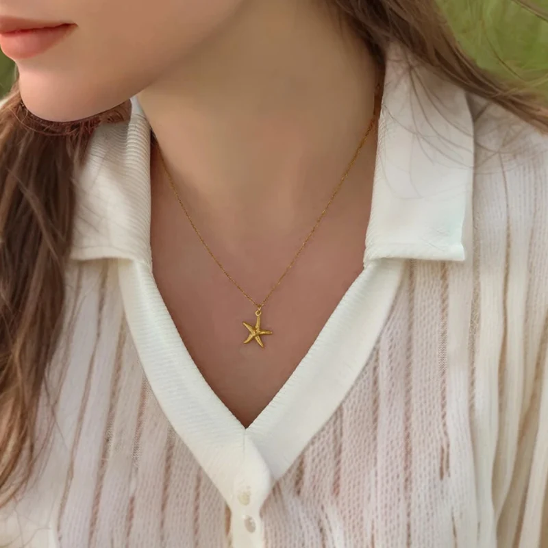 Collier Étoile de Mer Acier Inoxydable