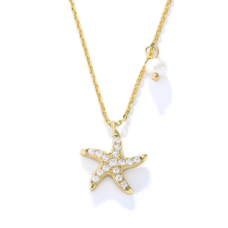 Collier Étoile de Mer Perle