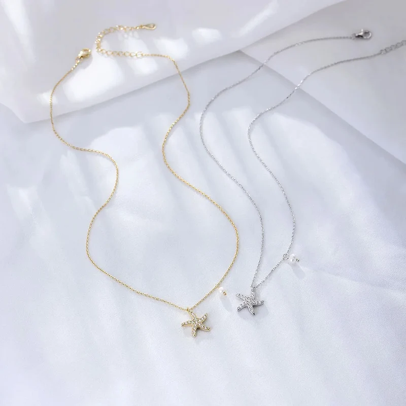 Collier Étoile de Mer Perle