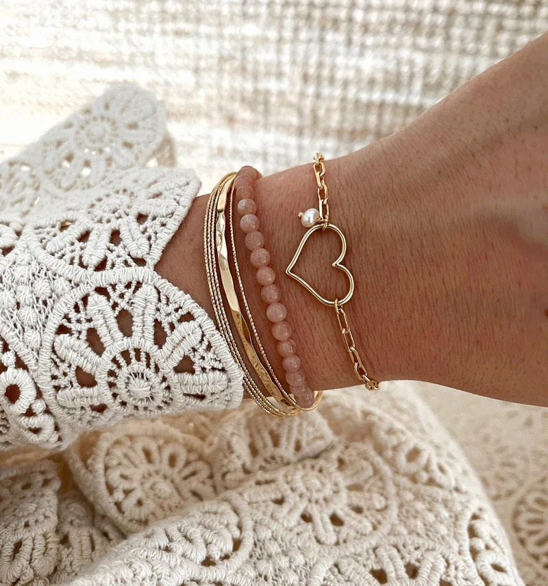 Bracelet "Mina" plaqué or