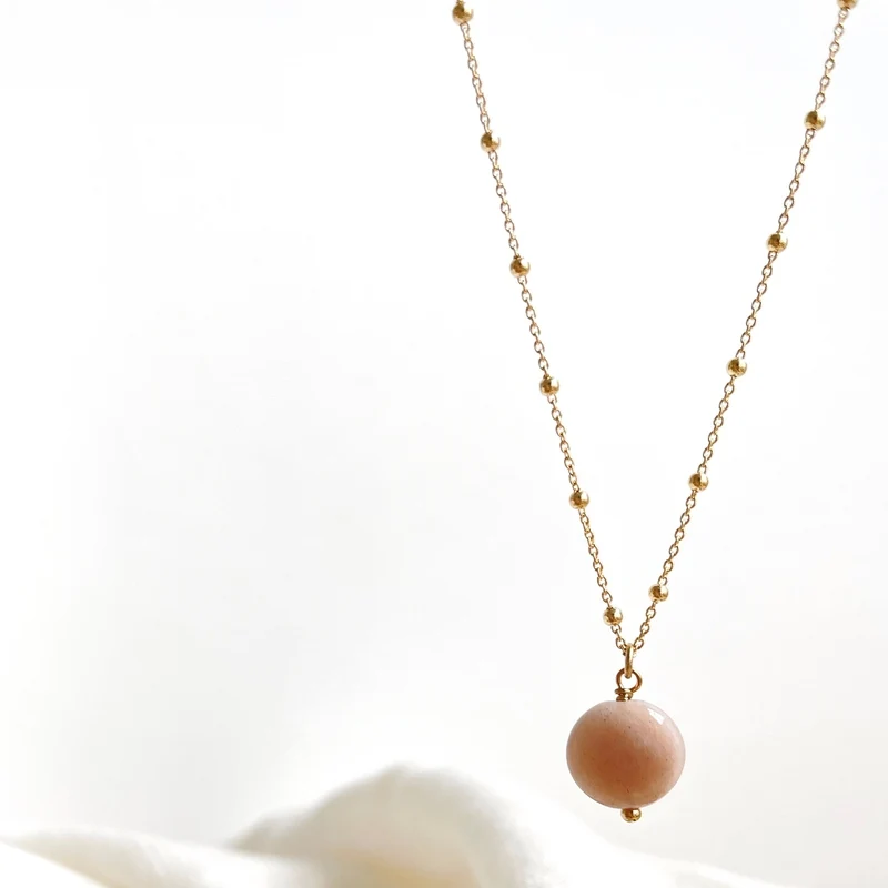 Collier "Aina" plaqué or