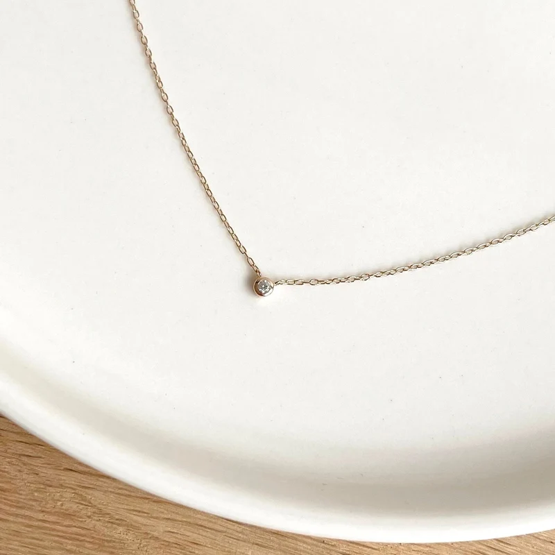 Collier "Bree" plaqué or