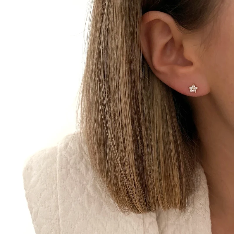 Boucles d'oreilles "Florise" plaqué or