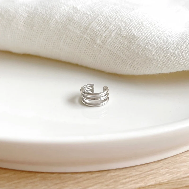 Bague d'oreille "Lago" argent