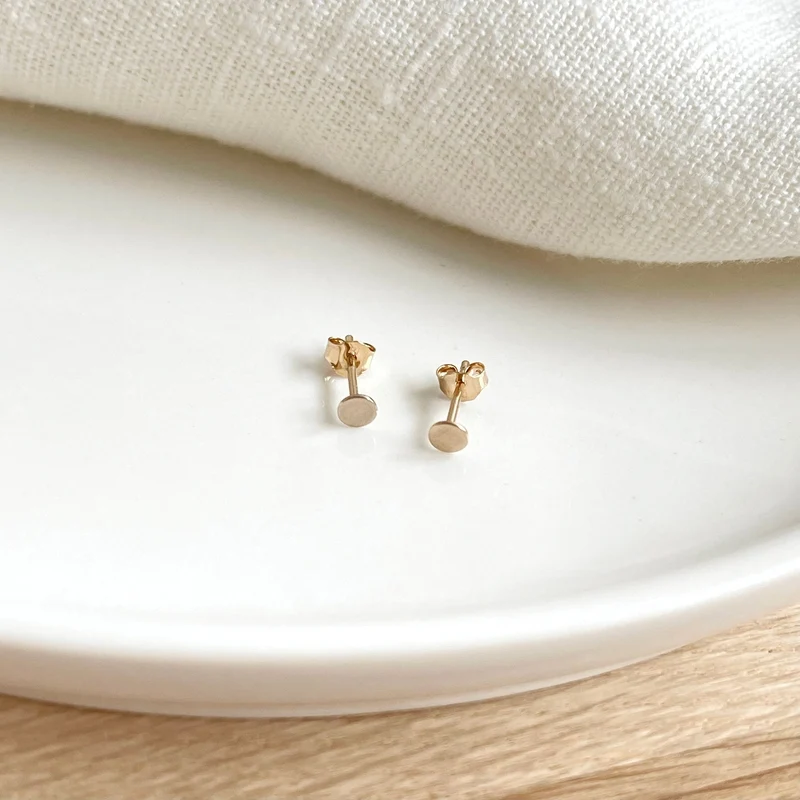 Boucles d'oreilles "Dan" plaqué or