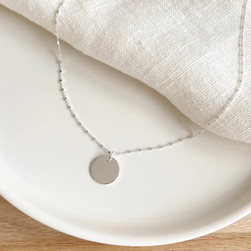 Collier "Jade" argent