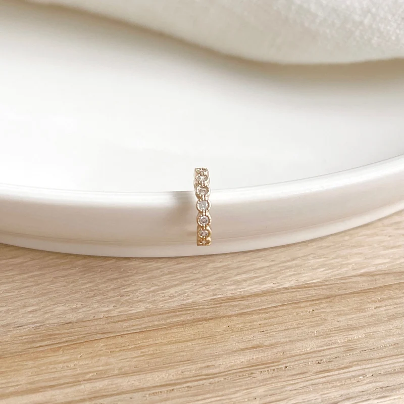 Bague d'oreille "Ria" plaqué or