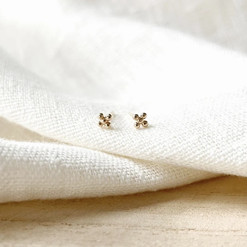 Boucles d'oreilles "Norma" plaqué or