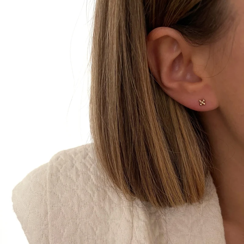 Boucles d'oreilles "Norma" plaqué or