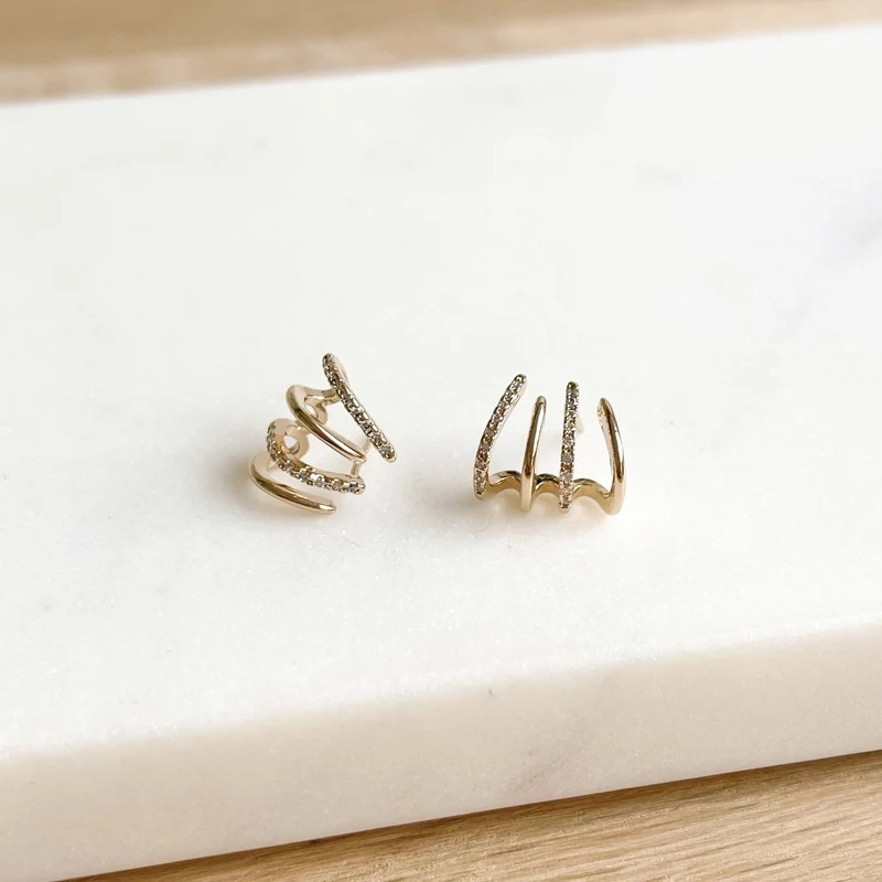 Boucles d'oreilles "Beline" plaqué or