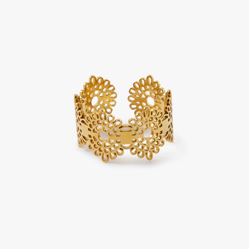 Bague dentelle en acier inoxydable