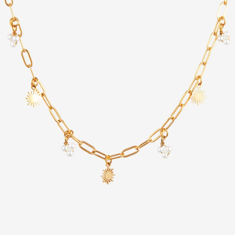 Collier pampilles Soleil Perles