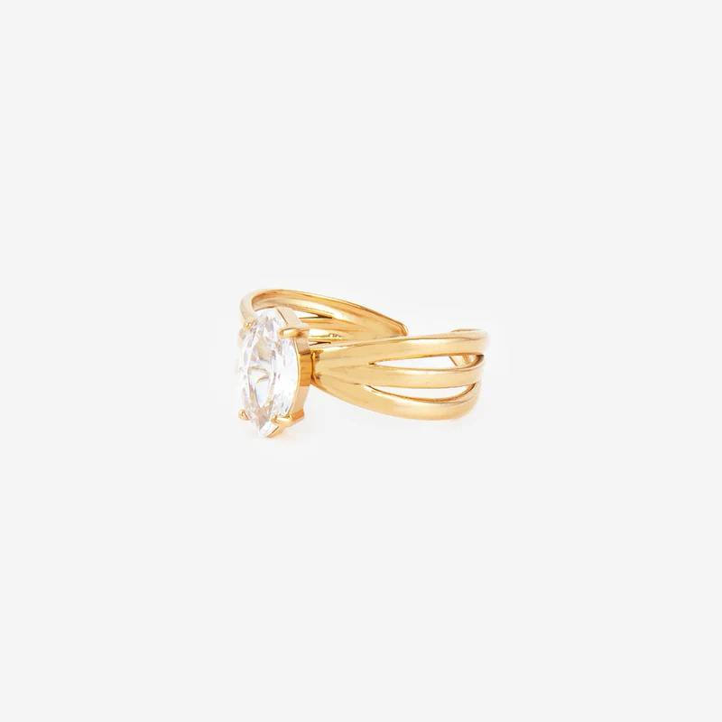 Bague en Cristal Ovale