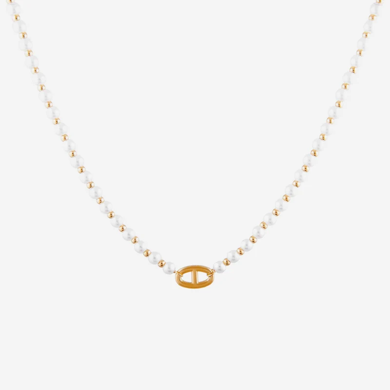 Collier Perles Pendentif