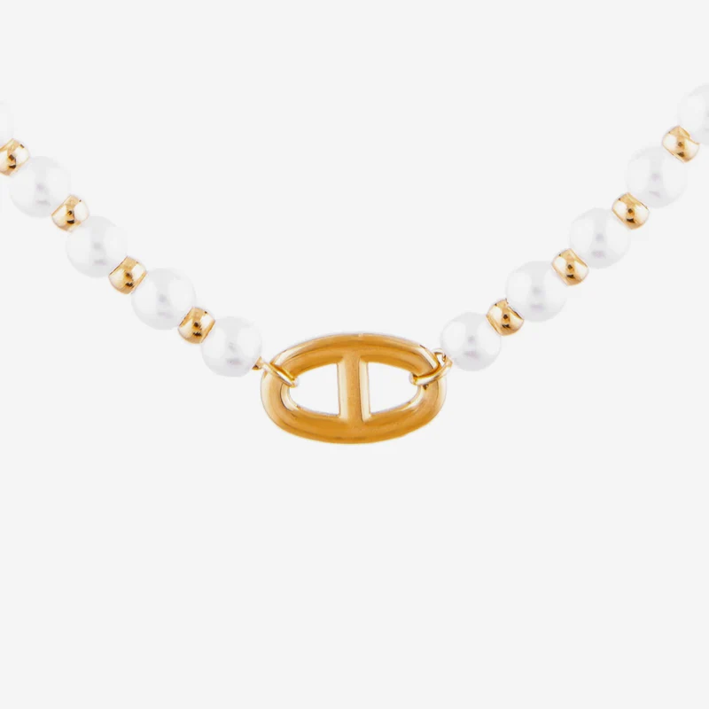 Collier Perles Pendentif