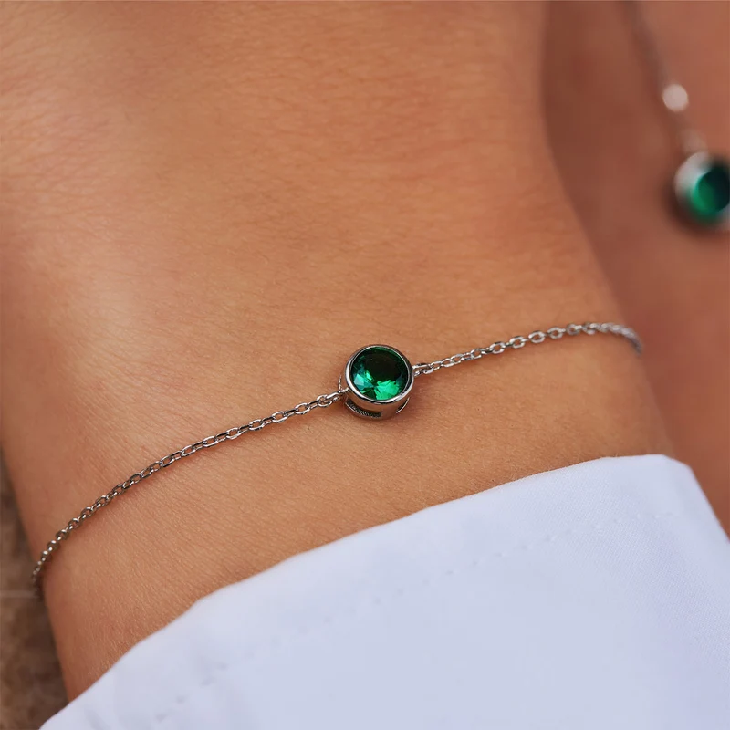 Violet Hamden Venus Bracelet en Argent 925 Sterling avec Pierre de Naissance VH320009-MAY
