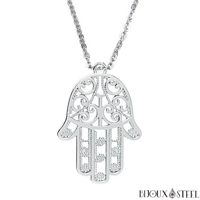 Collier à pendentif main de Fatma