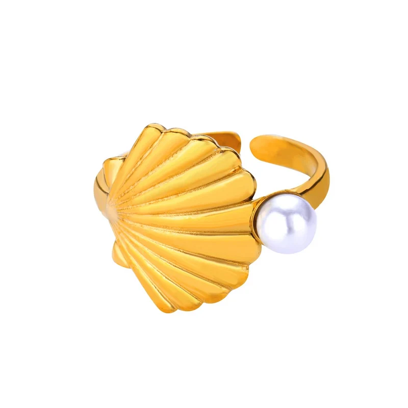 Bague Coquillage Perle Nacre
