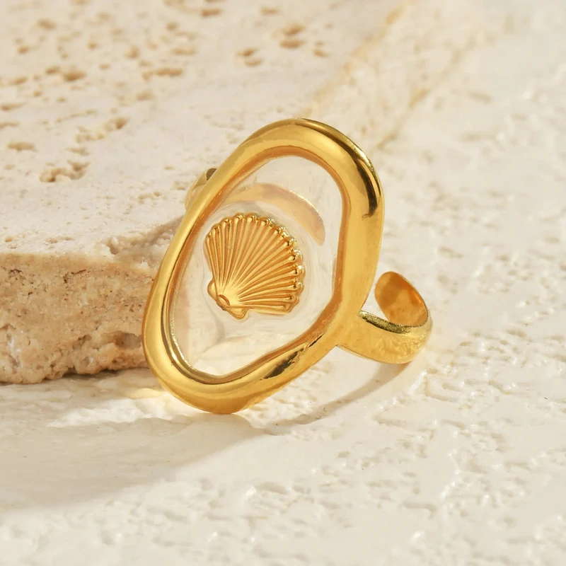 Bague Coquillage Résine