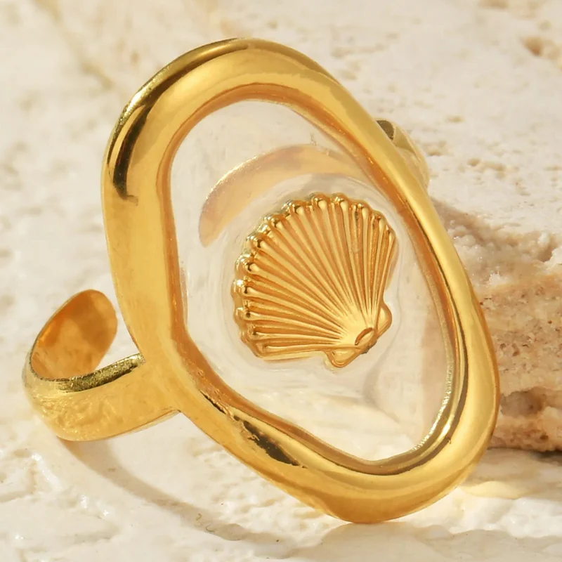 Bague Coquillage Résine