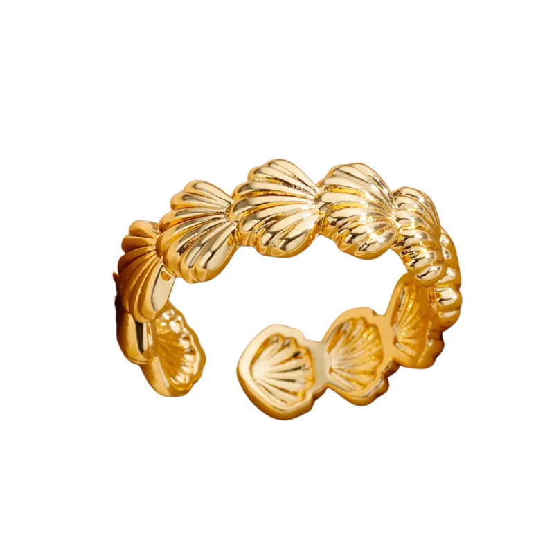 Bague Coquillage Dorée