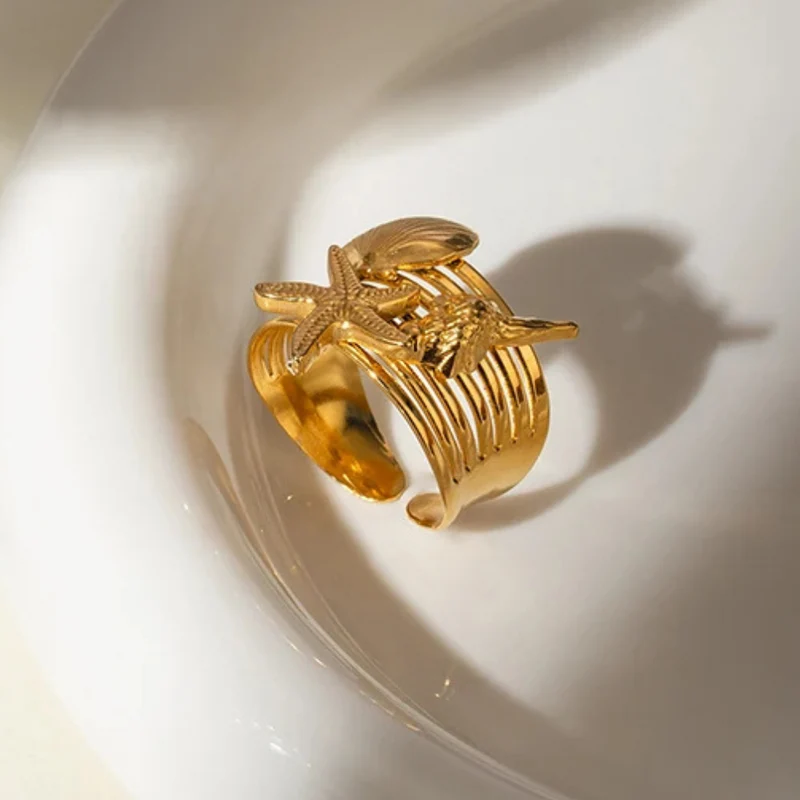 Bague Triple Coquillage