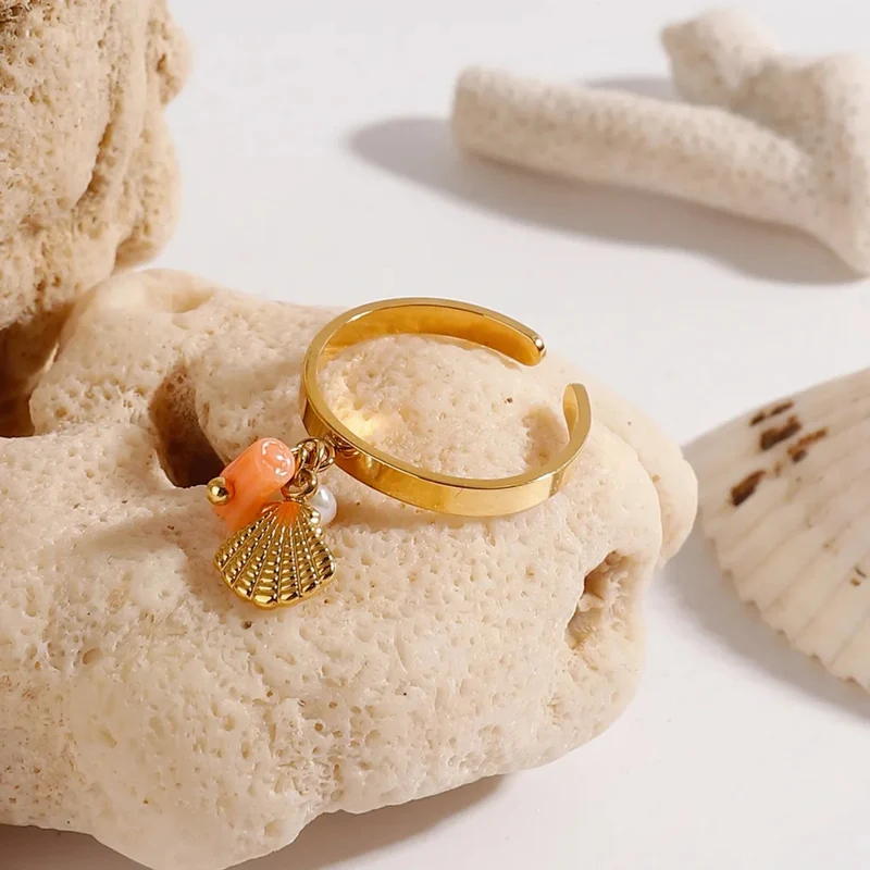 Bague Breloque Coquillage