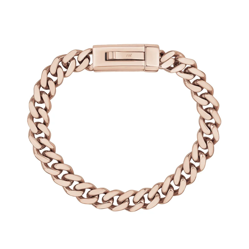 Bracelet à maillons cubains de 9 mm