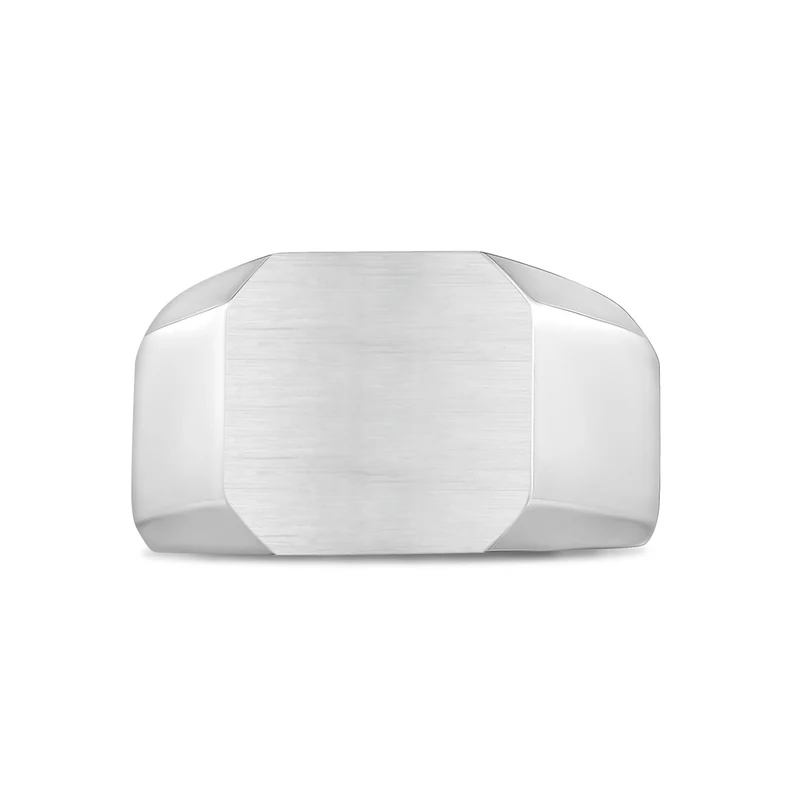 Bague Signet Matte & Brillant