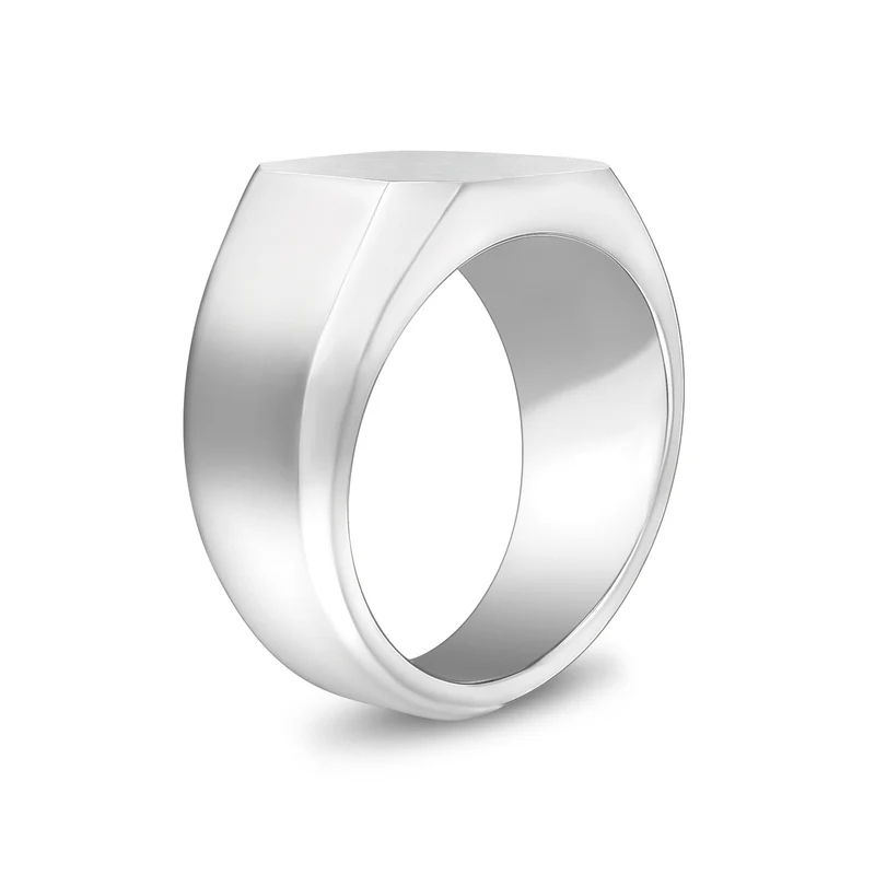 Bague Signet Matte & Brillant